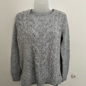 Gray Cable Knit Sweater
